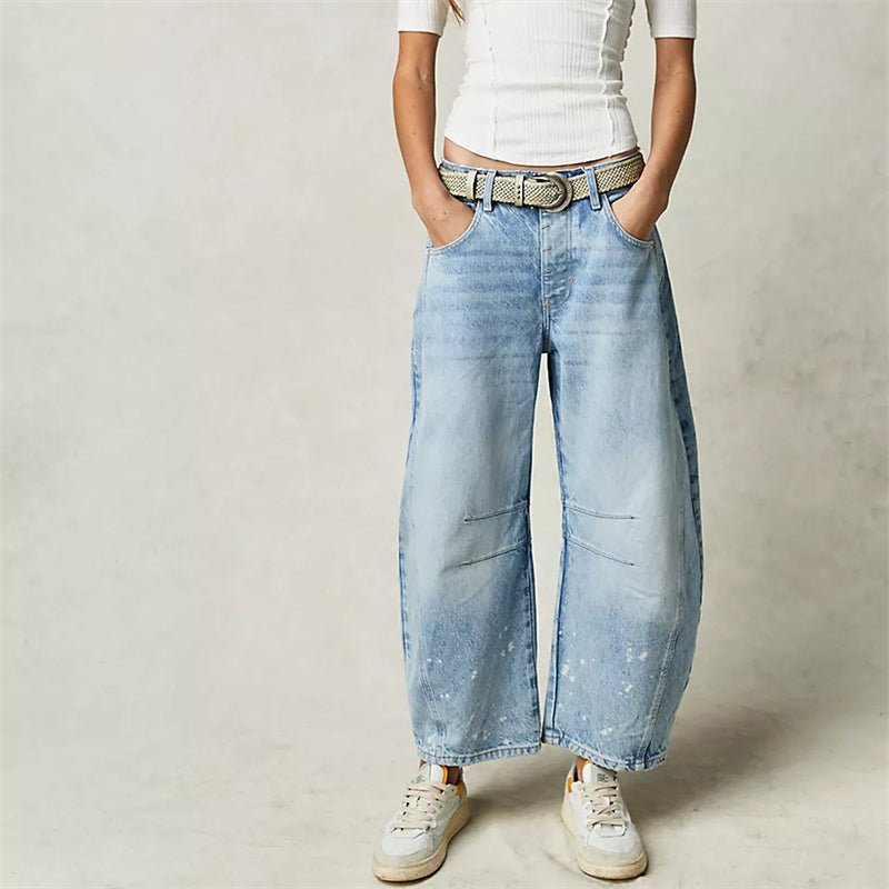 Women's High-Waisted Wide-Leg Jeans