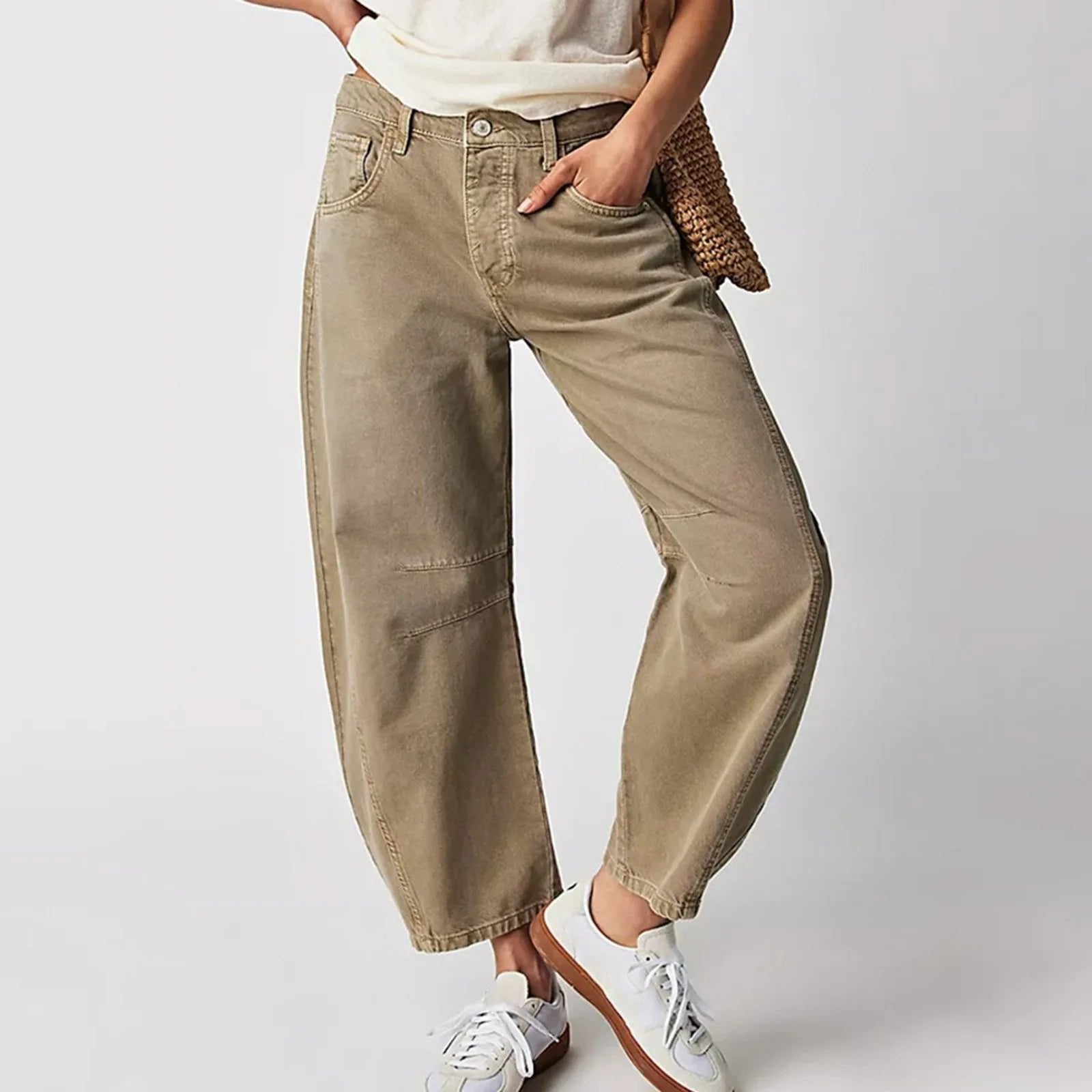 Women's High-Waisted Wide-Leg Jeans