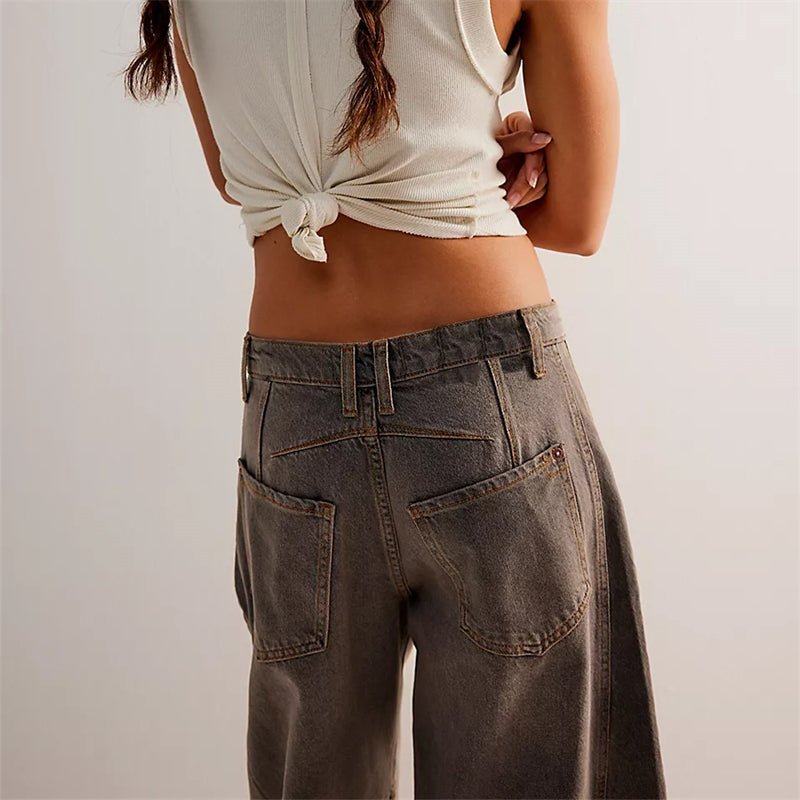 Women's High-Waisted Wide-Leg Jeans