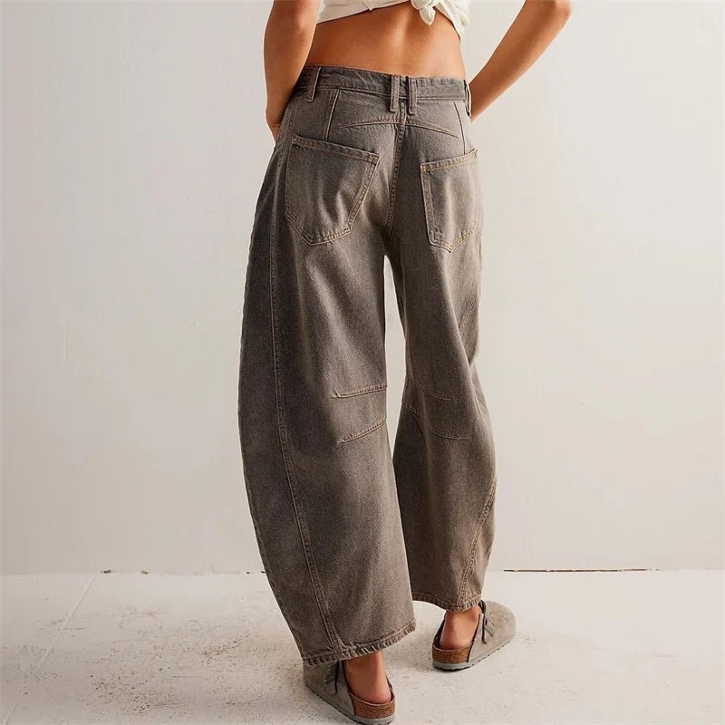 Women's High-Waisted Wide-Leg Jeans
