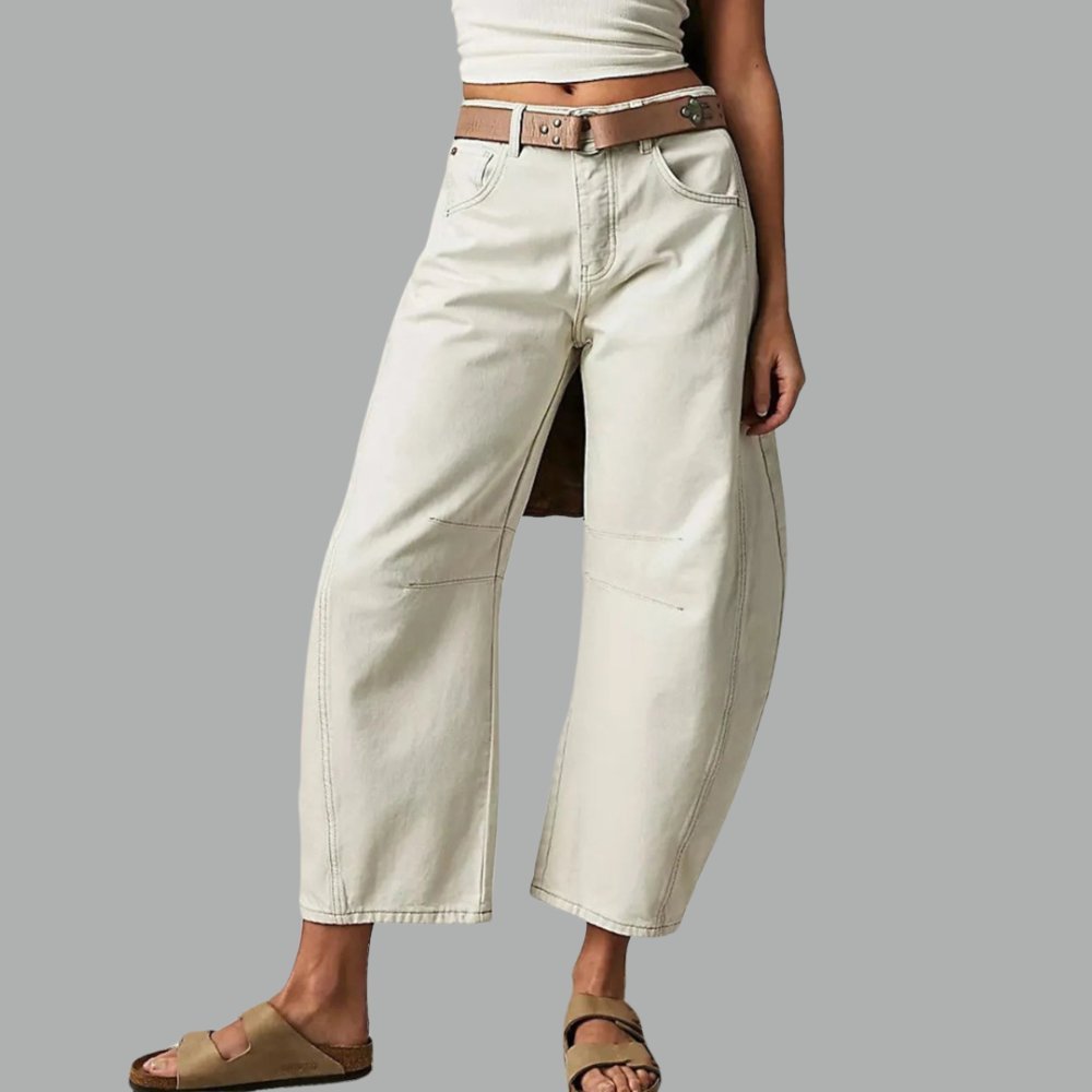 Women's High-Waisted Wide-Leg Jeans