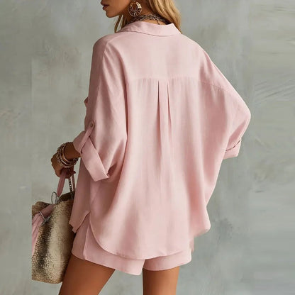 Shirt Shorts Two Piece Set