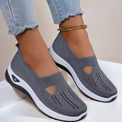 Orthopedic Mesh Walking Sneakers - Dark Gray