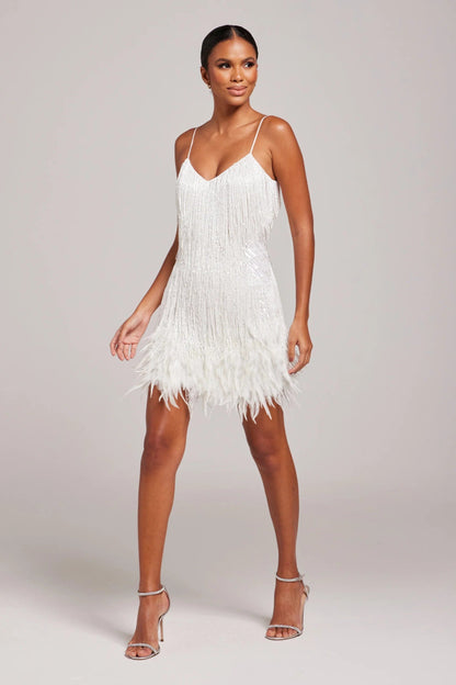 Sequin Fringe Mini Dress