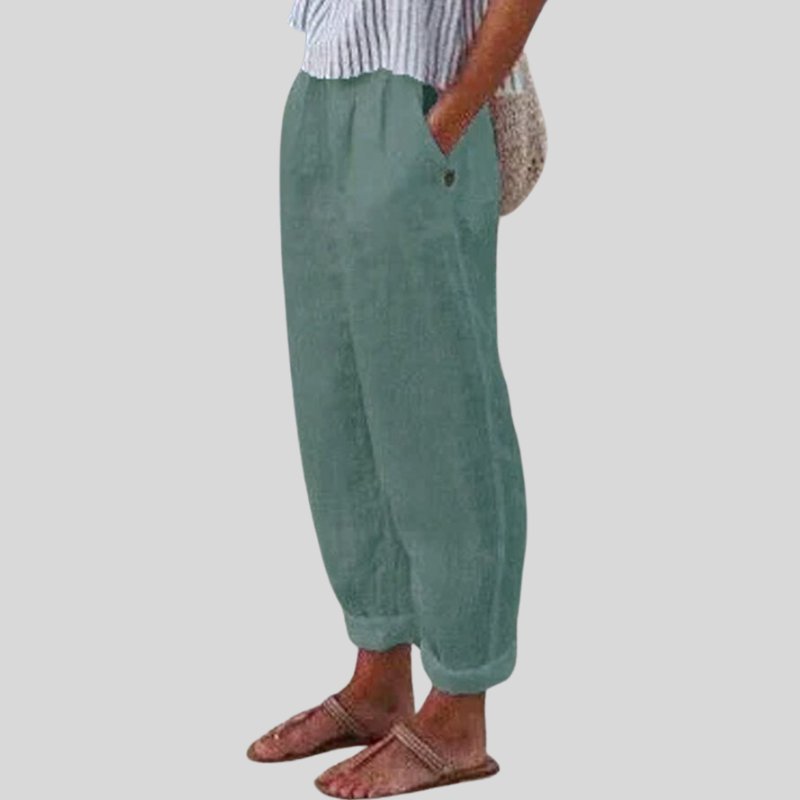 Women's Cropped Wide-Leg Pants