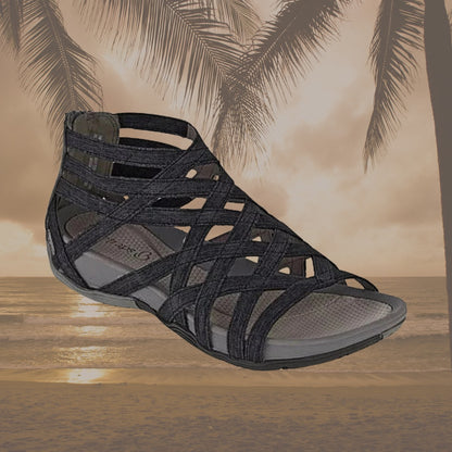 Leopard Print Gladiator Sandals