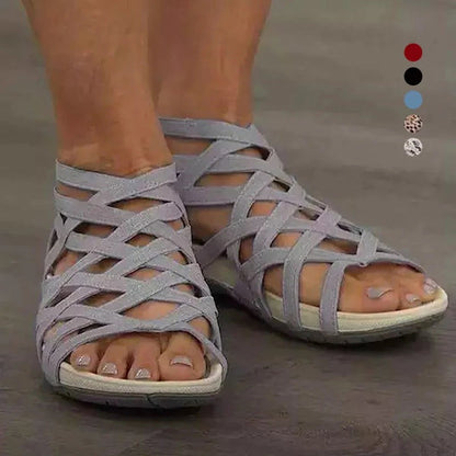 Leopard Print Gladiator Sandals