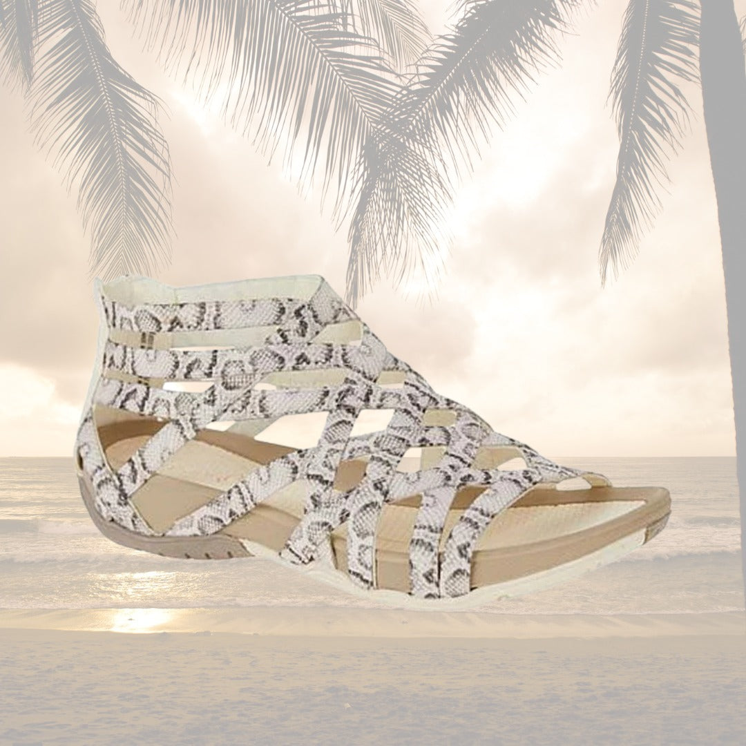 Leopard Print Gladiator Sandals