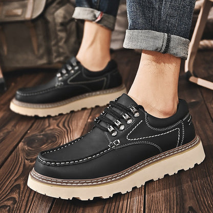 Chunky Platform Derby Shoes