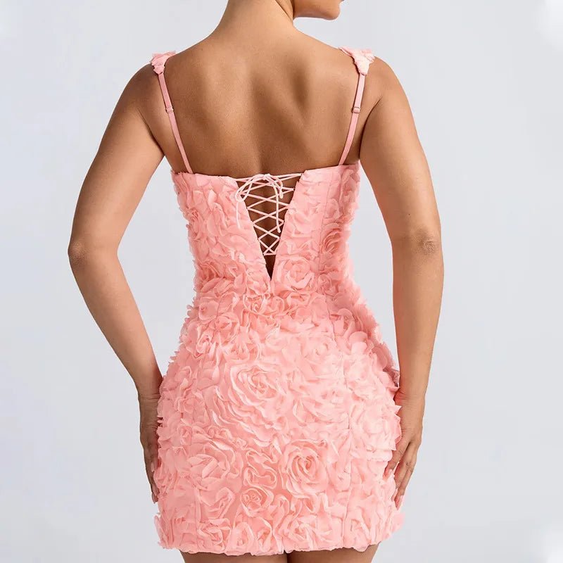 Women's Floral Party Mini Dress
