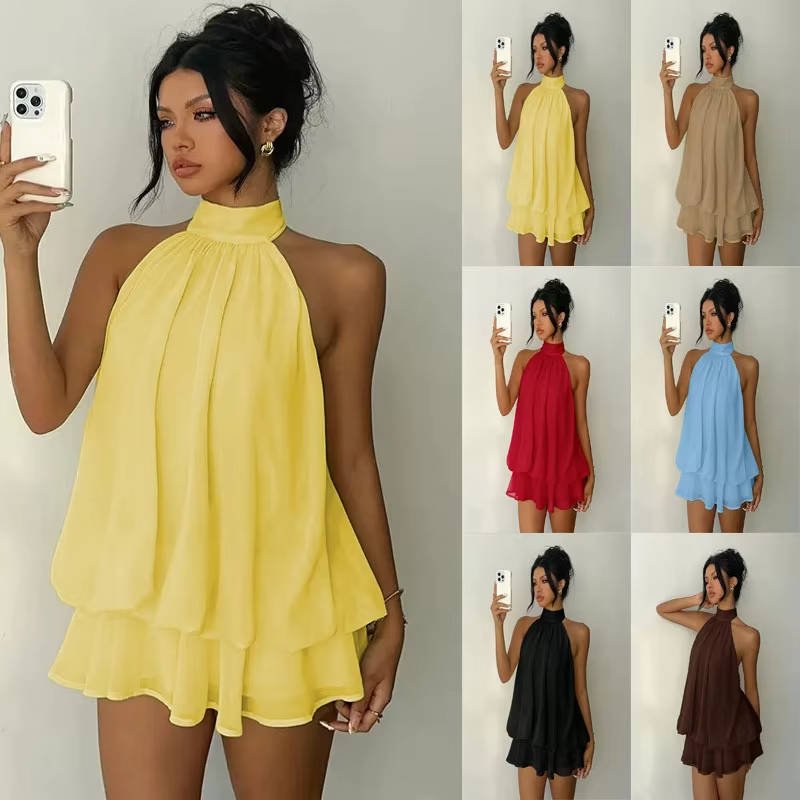 Women's Halter Mini Dress