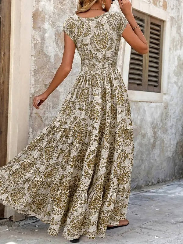 Boho Floral Maxi Dress