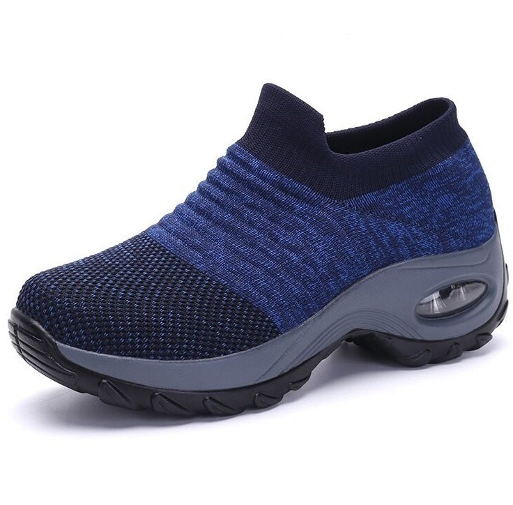 Orthopedic Walking Shoes - Blue (Gray Sole)