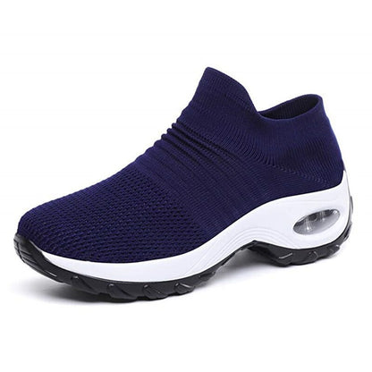 Orthopedic Walking Shoes - Blue (White Sole)