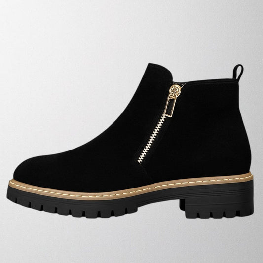 Platform Ankle Boots - Black