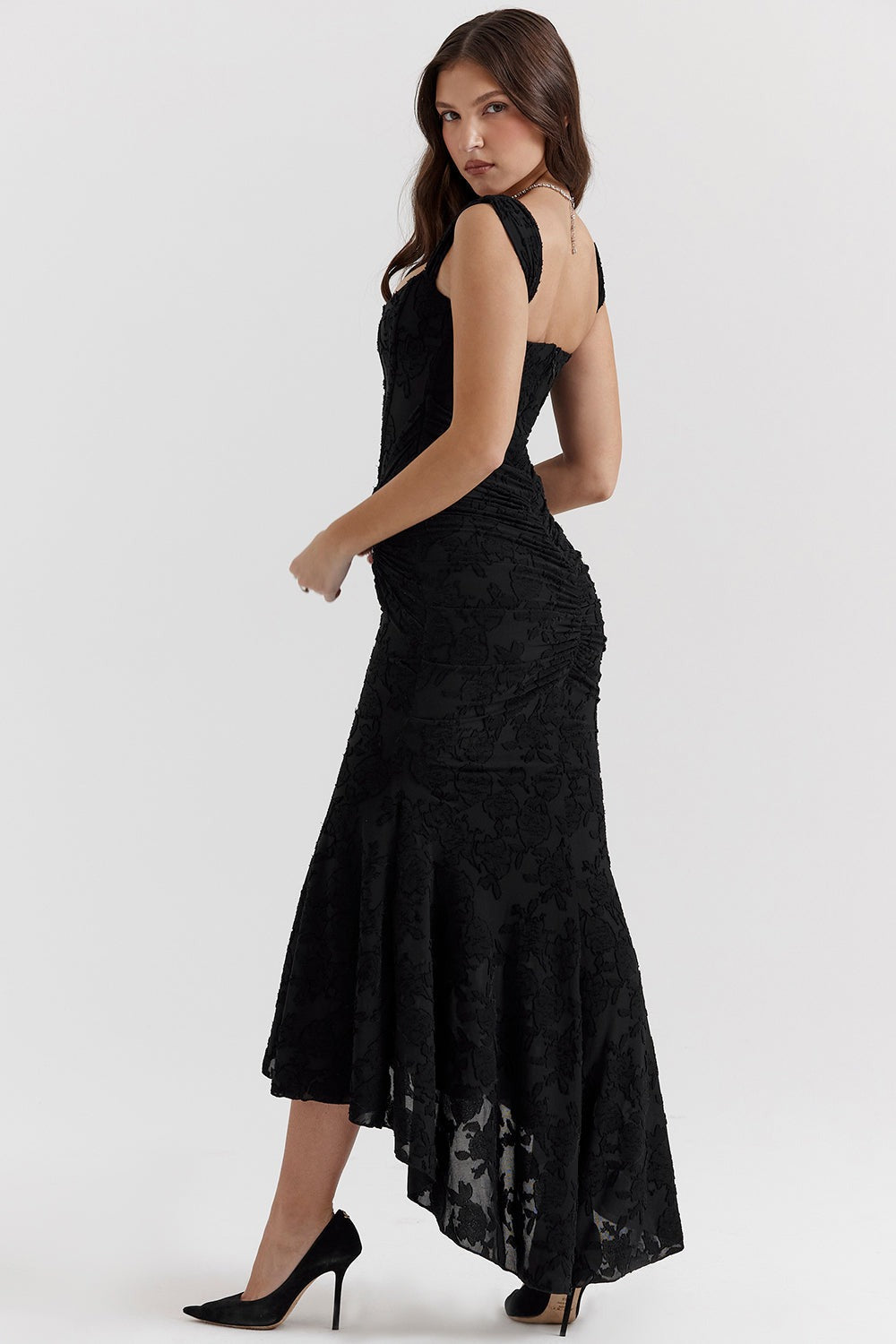 Lace Bodycon Midi Dress