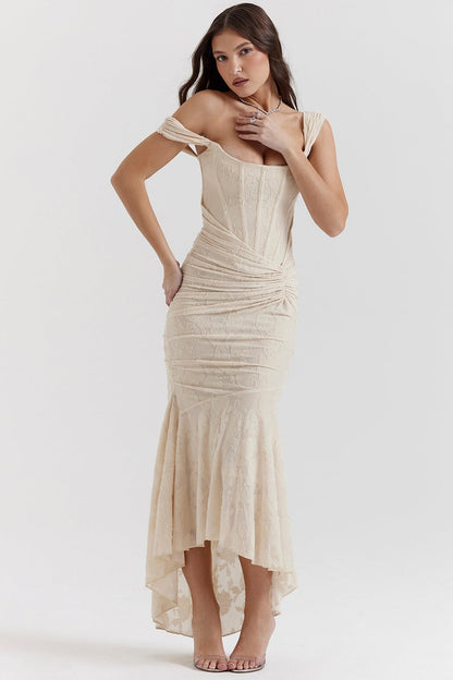 Lace Bodycon Midi Dress