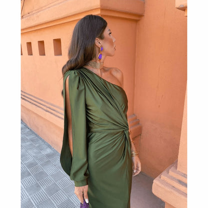 One Shoulder Formal Maxi Dress