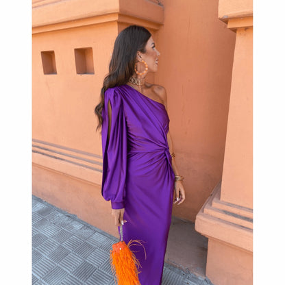 One Shoulder Formal Maxi Dress