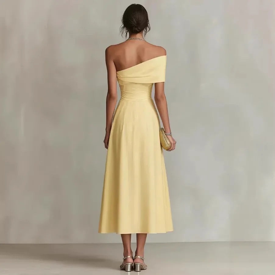 One Shoulder Formal Maxi Dress