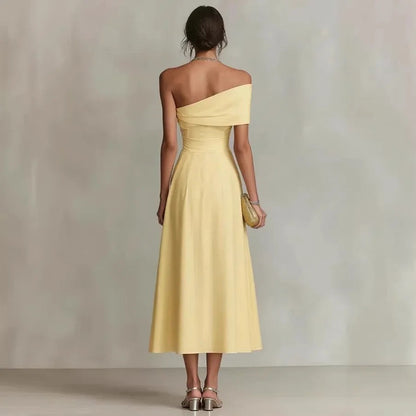 One Shoulder Formal Maxi Dress