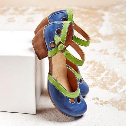 Orthopedic Flat Sandals - Blue