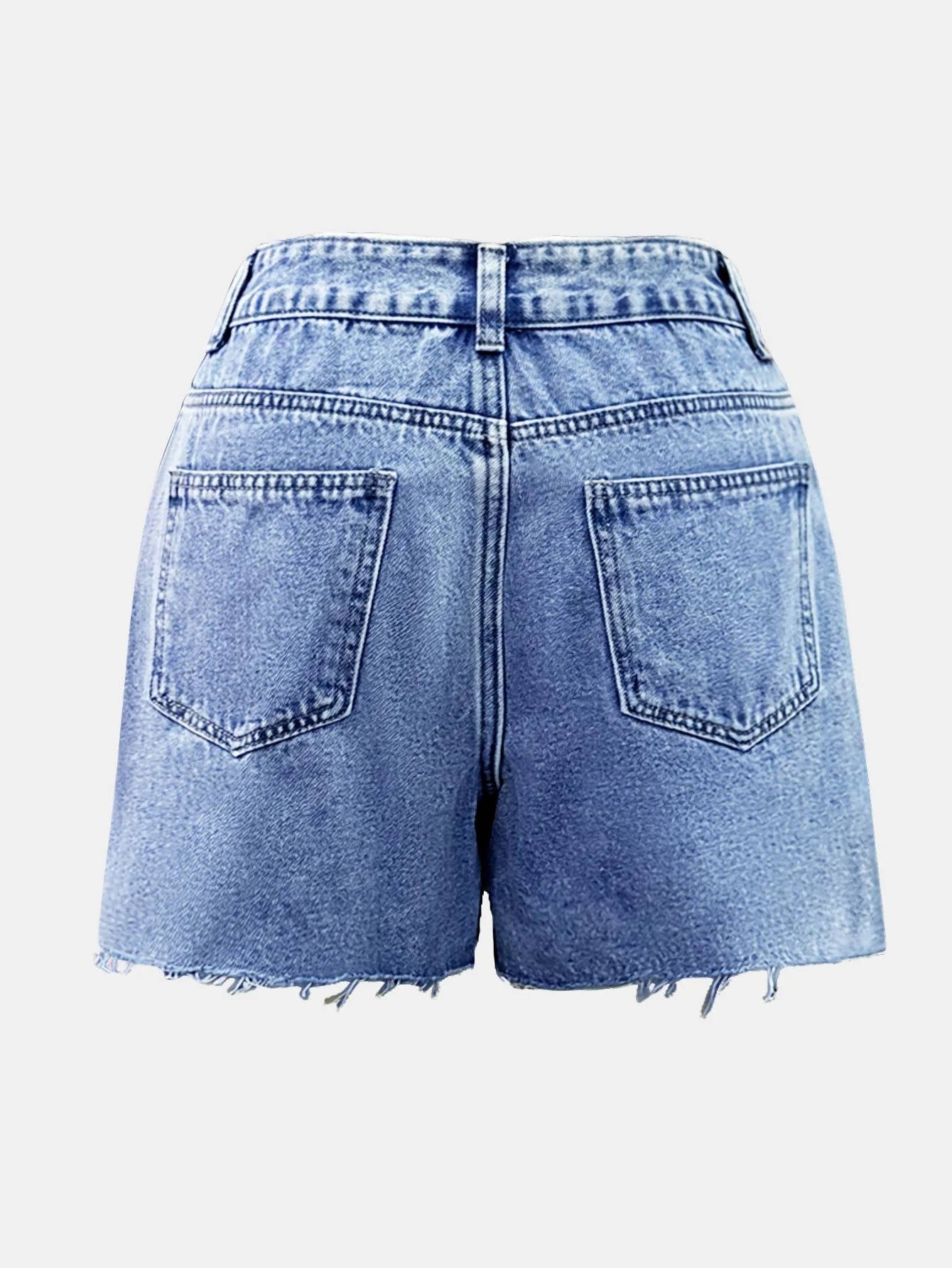High Waisted Denim Skort
