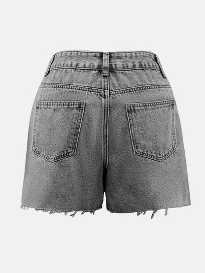 High Waisted Denim Skort