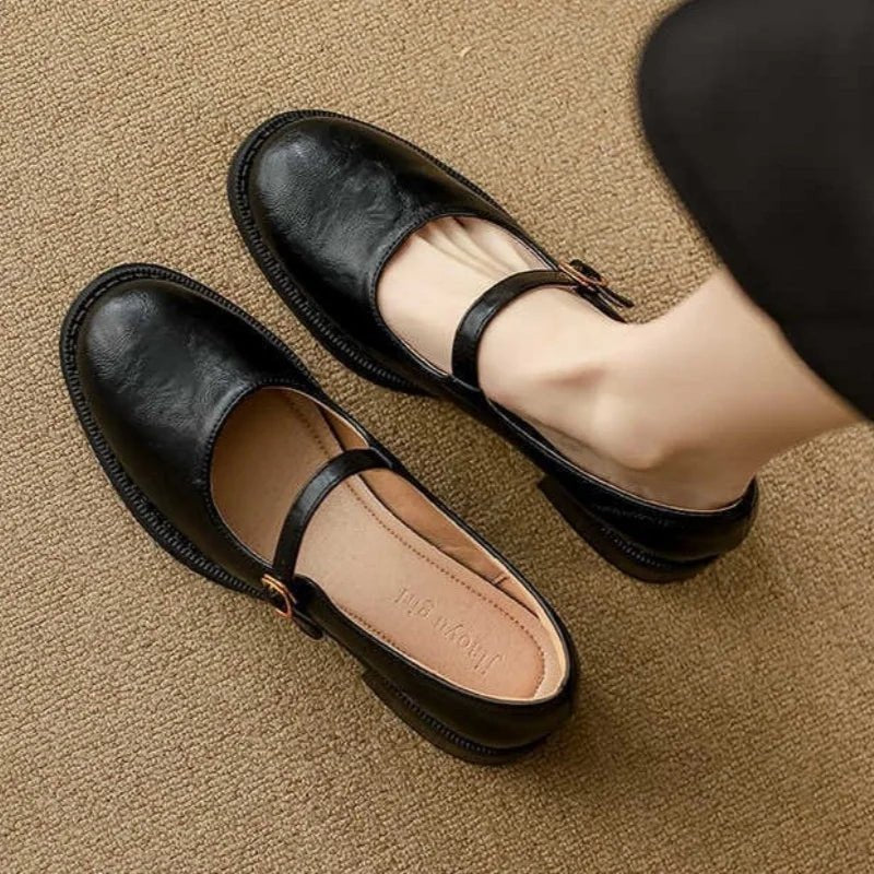 Women's Leather Mary Jane Shoes