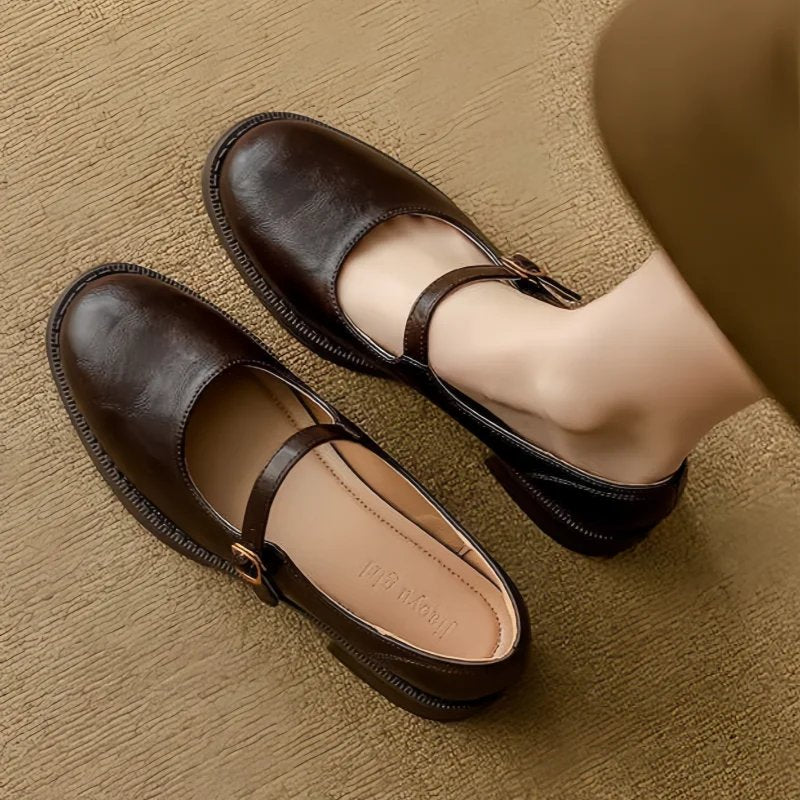 Women's Leather Mary Jane Shoes