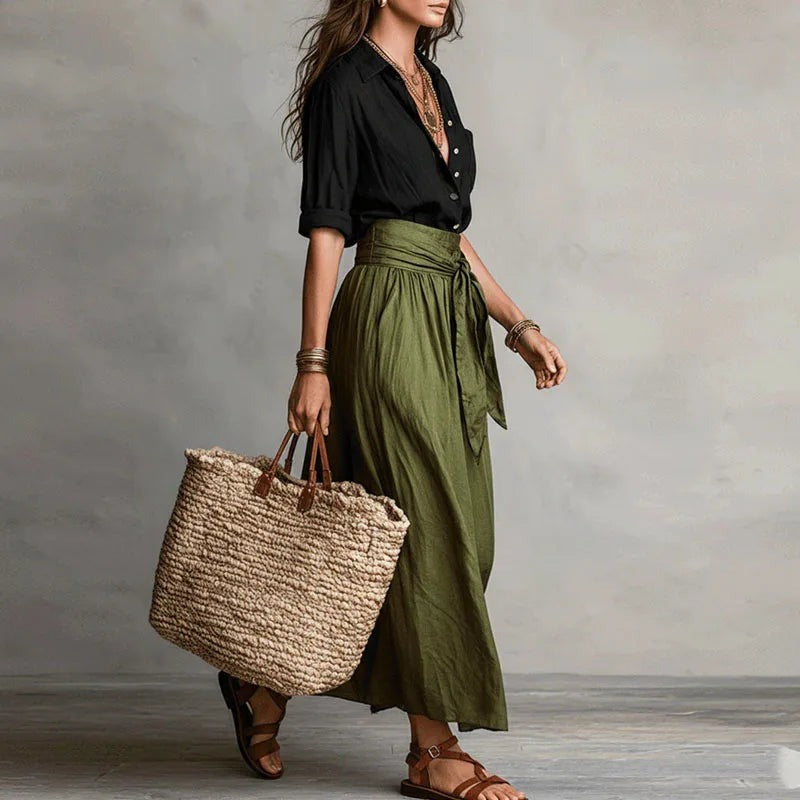 Midi Skirt Two Piece Set