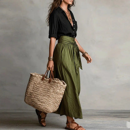 Midi Skirt Two Piece Set