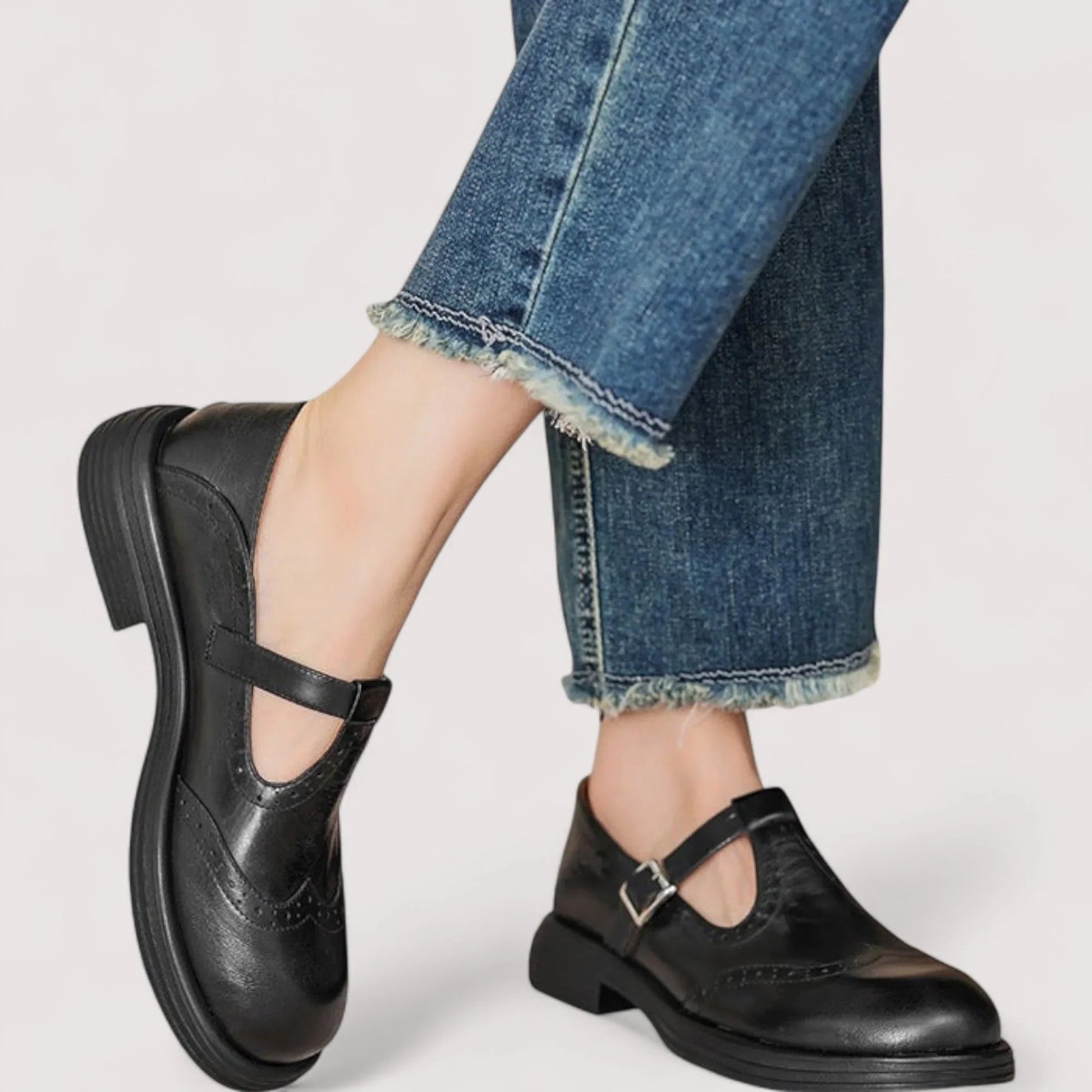 Orthopedic Mary Jane Shoes - Black