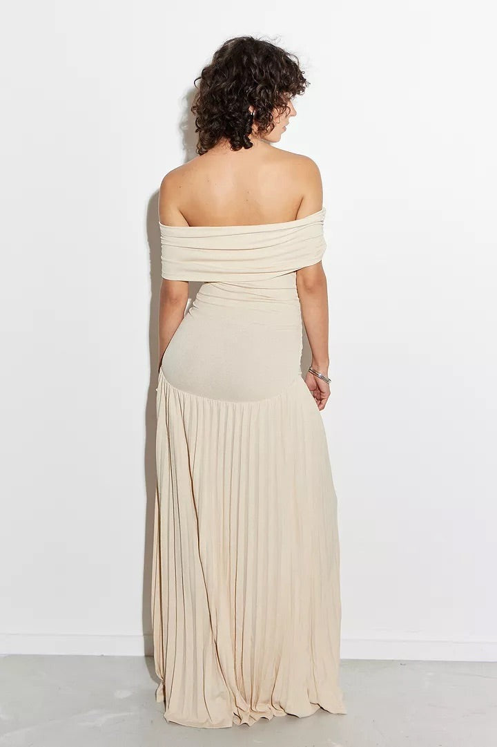 Formal Off Shoulder Maxi Dress