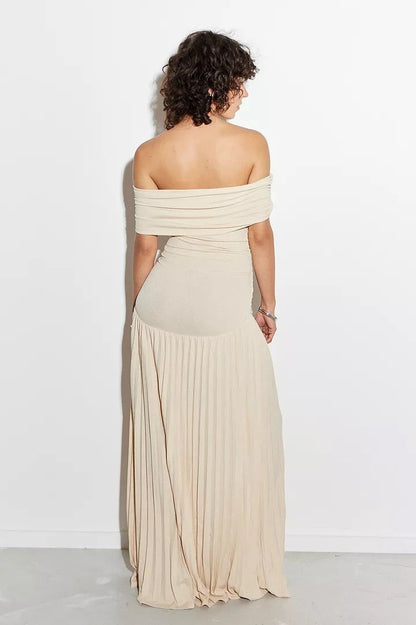 Formal Off Shoulder Maxi Dress