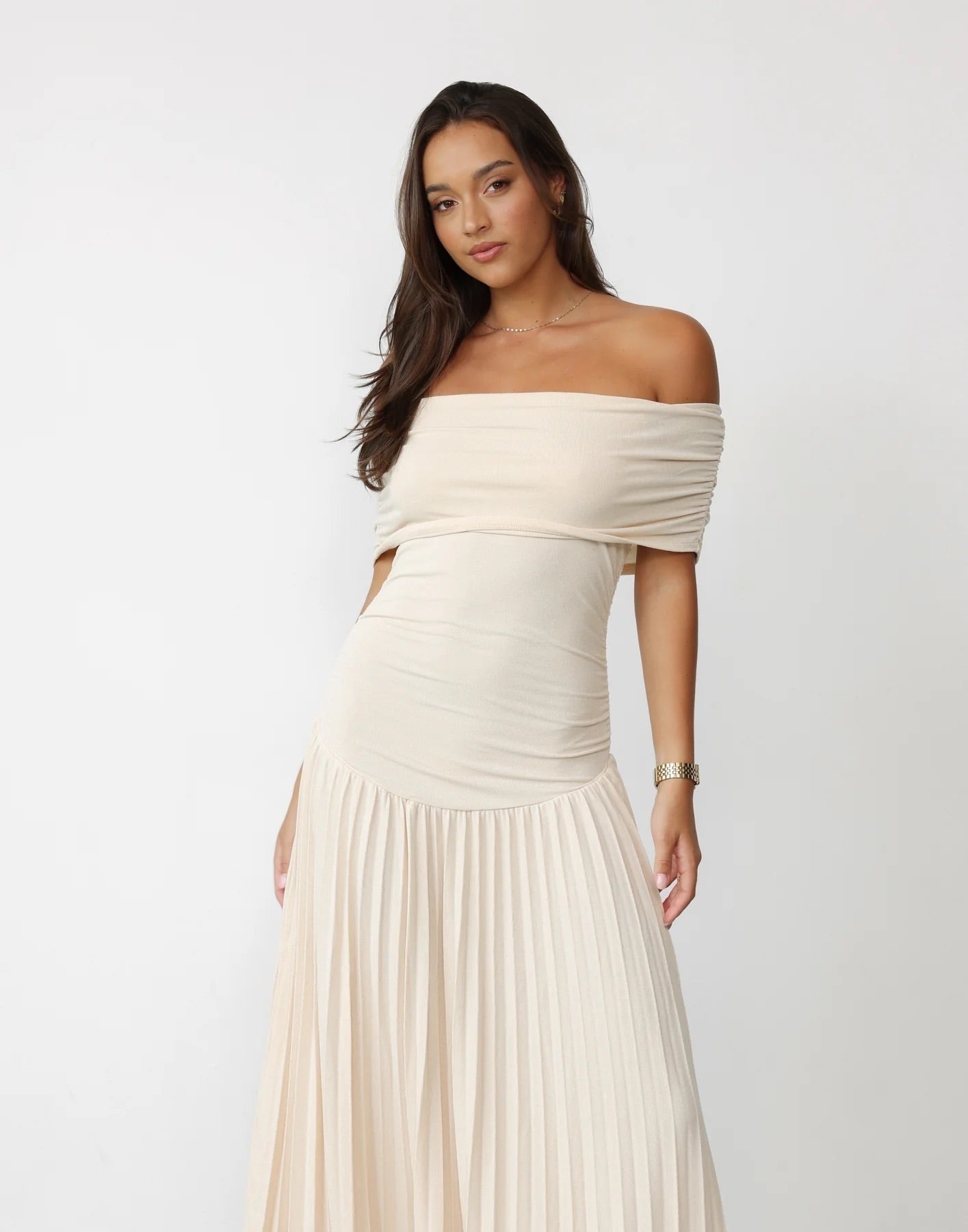 Formal Off Shoulder Maxi Dress
