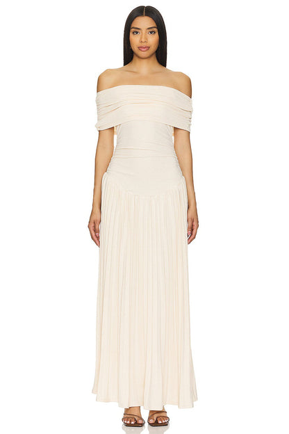 Formal Off Shoulder Maxi Dress