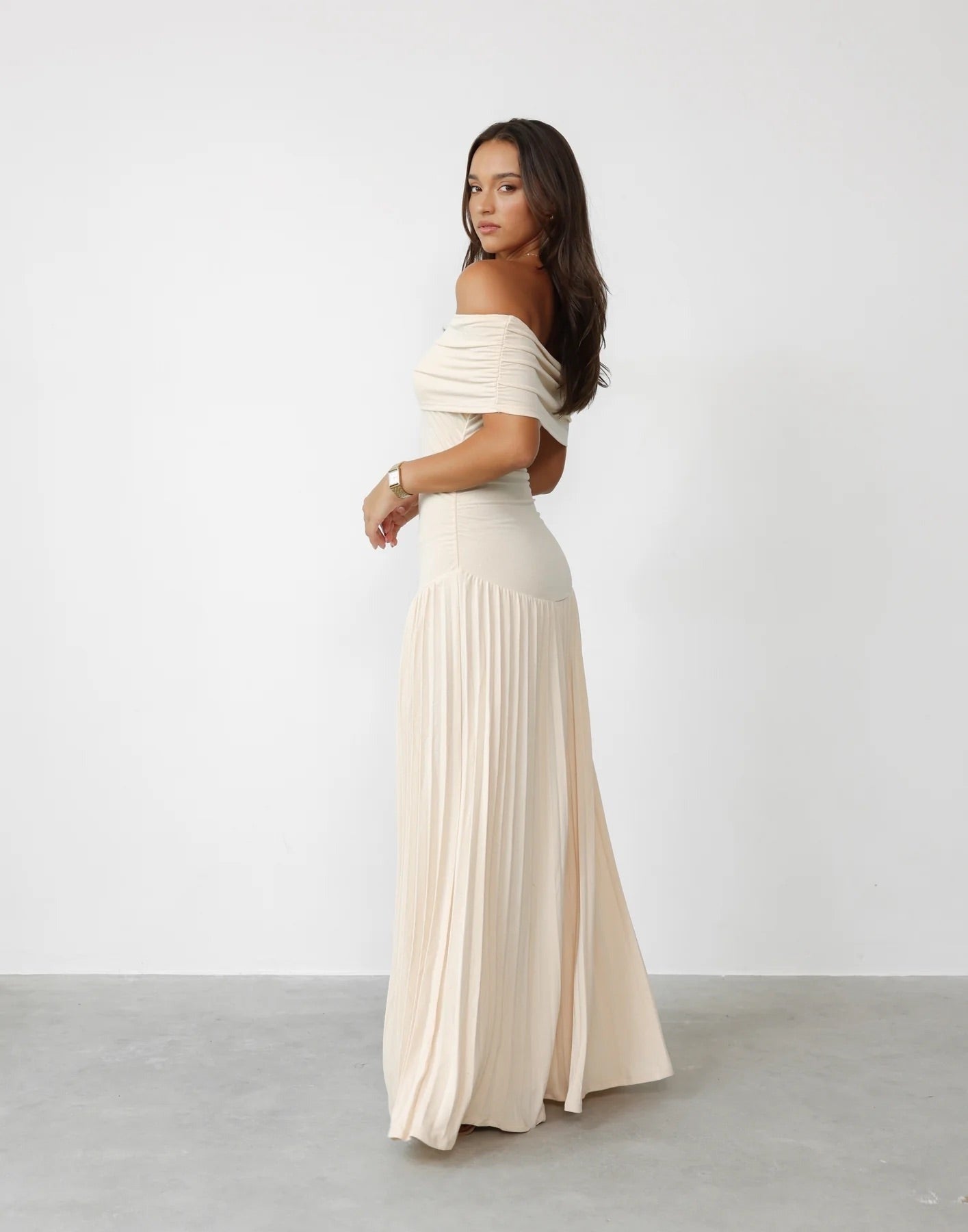 Formal Off Shoulder Maxi Dress