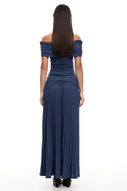 Formal Off Shoulder Maxi Dress