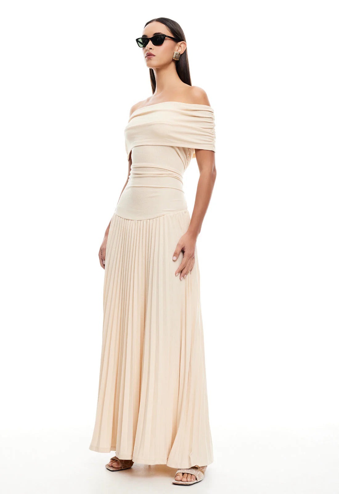 Formal Off Shoulder Maxi Dress