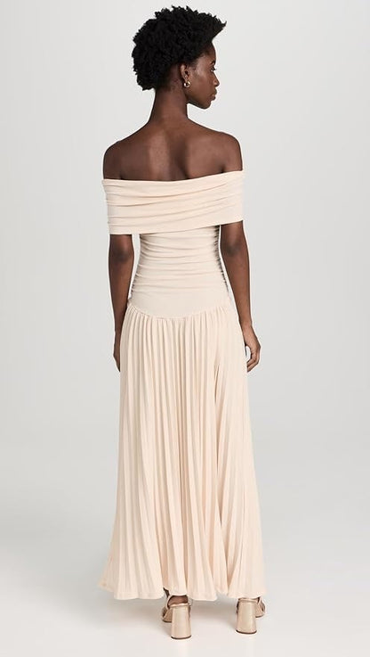 Formal Off Shoulder Maxi Dress