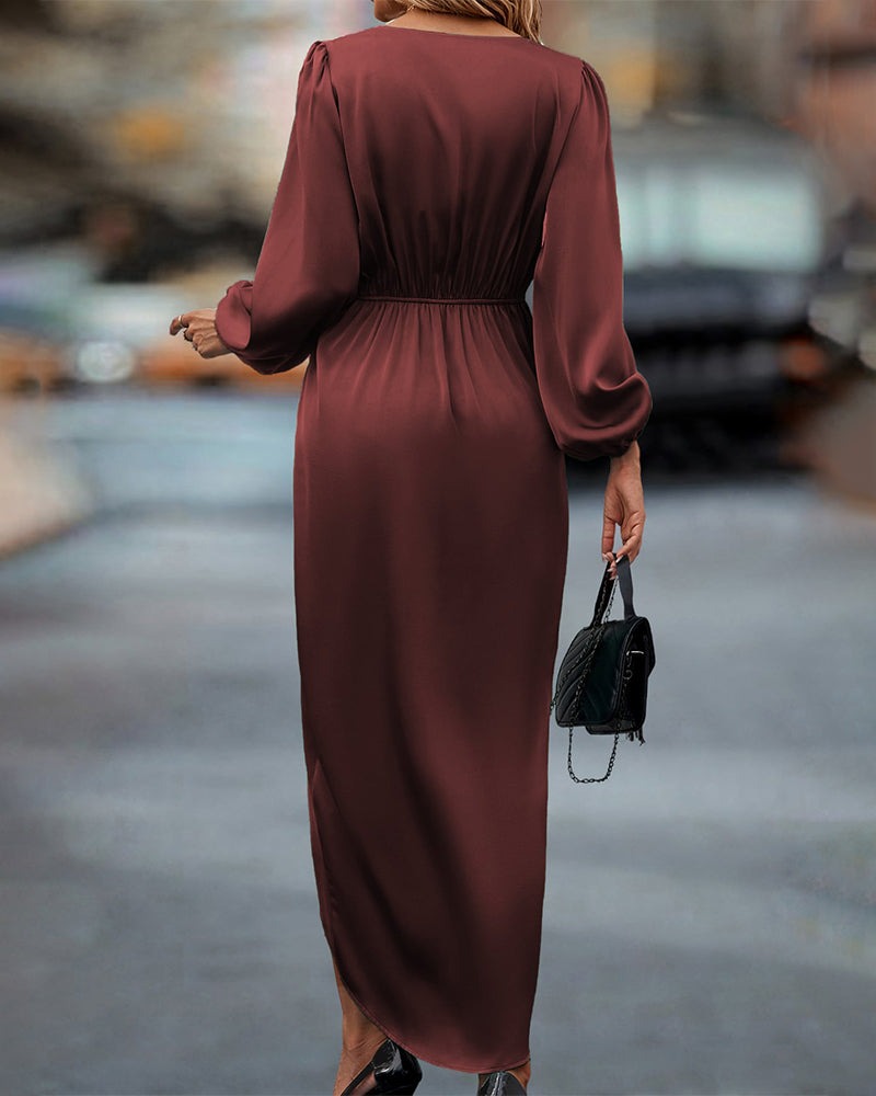 Wrap Midi Dress