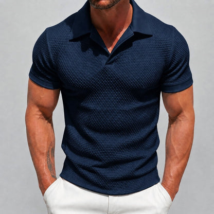 Knit Polo Shirt - Blue