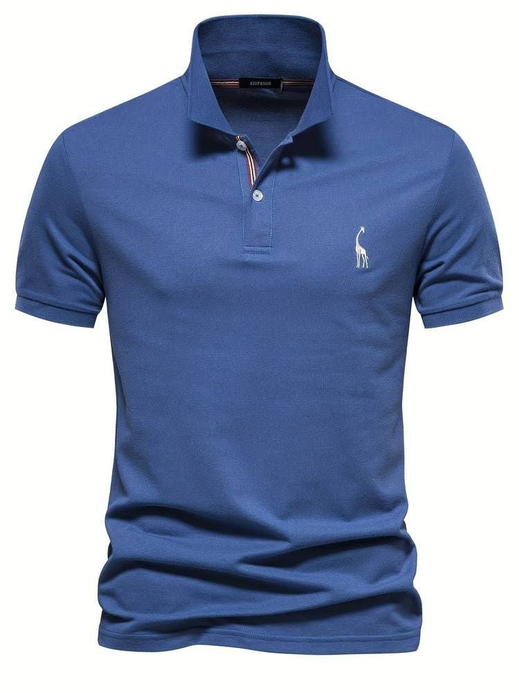 Short Sleeve Polo Shirt - Blue