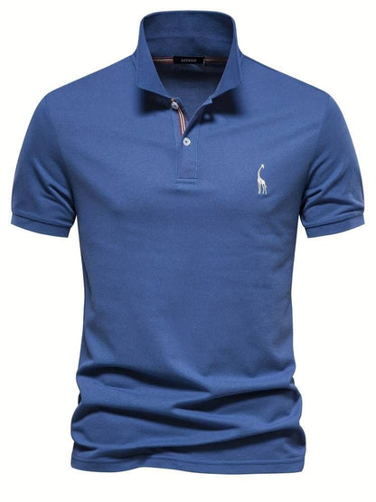 Short Sleeve Polo Shirt - Blue