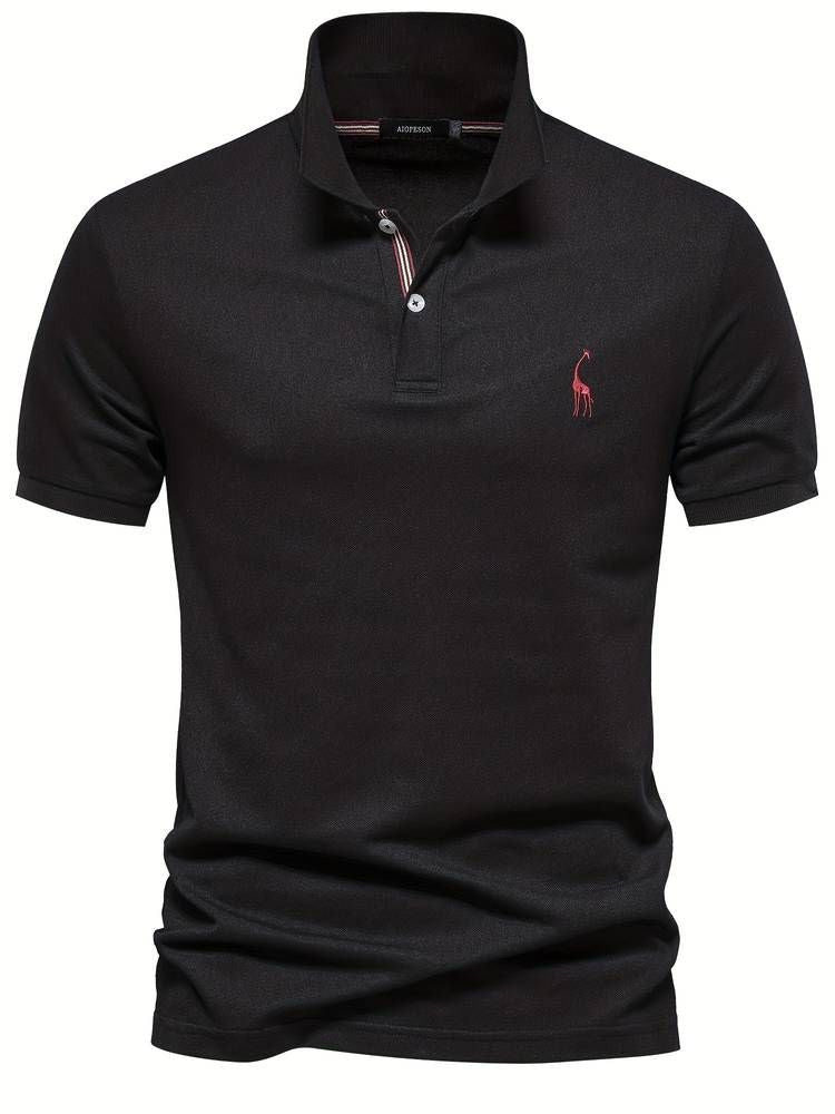Short Sleeve Polo Shirt - Black