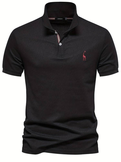 Short Sleeve Polo Shirt - Black