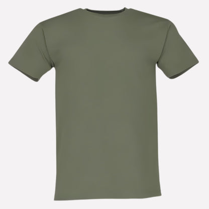 Crew Neck T Shirt - Olive