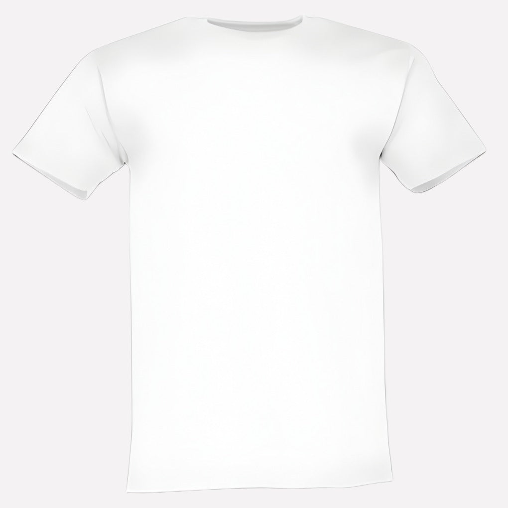 Crew Neck T Shirt - Whiite