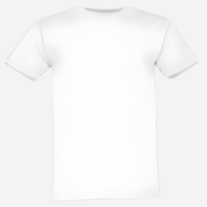 Crew Neck T Shirt - Whiite